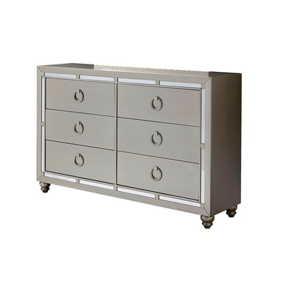 Chloe - Dresser - Silver / Gray