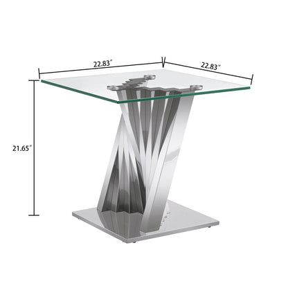 Table With Twisted Fan Shaped Legs