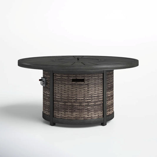 Cassara Resort - Propane Outdoor Fire Pit Table - Brown