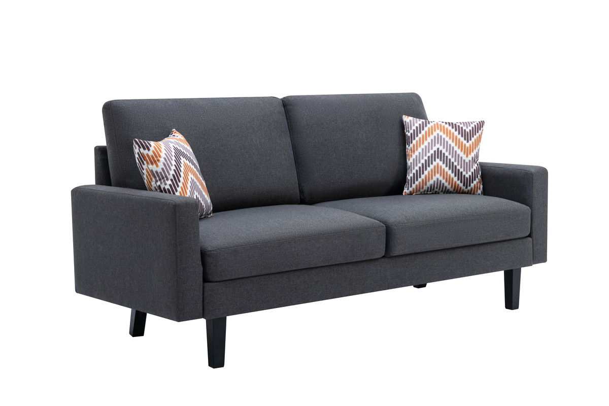 Bahamas - Minimalistic Sofa With 2 Throw Pillows