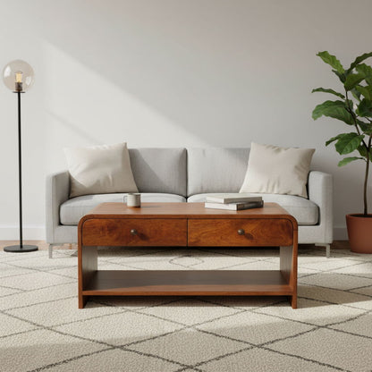 Arvessa - Slim Coffee Table - Dark Brown