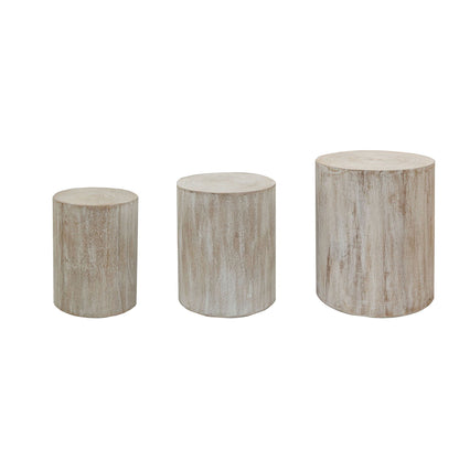 Cylinder Nesting Tables (Set of 3)