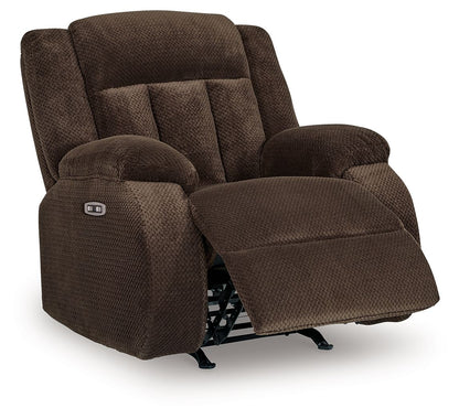 Free Wake - Power Rocker Recliner - Chocolate