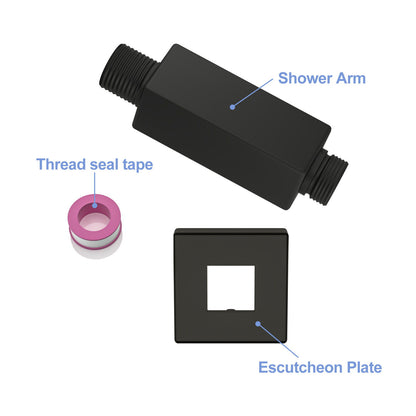 Ceiling Mounted Shower Arm With Flange Stainless Steel