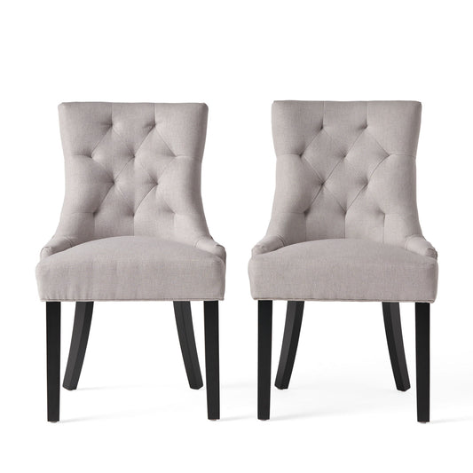 Contemporary Cheney Dining Chair Set With Tufted Design