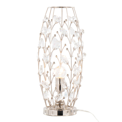 Crystal - Buds Contemporary Uplight Lamp - Nickel
