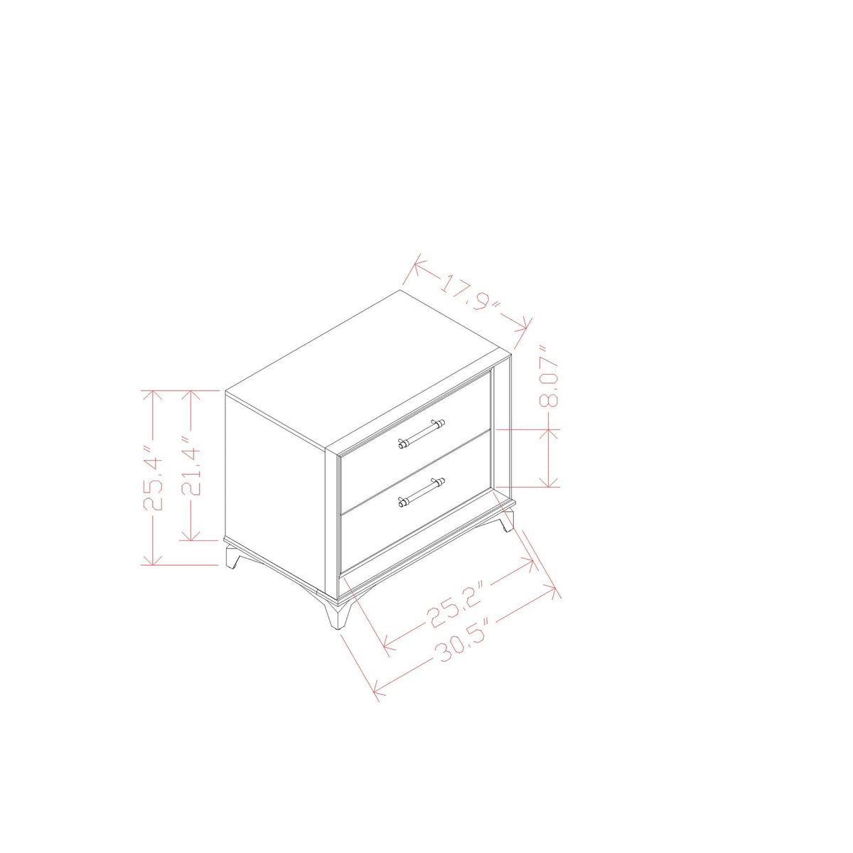 Star - Nightstand - White