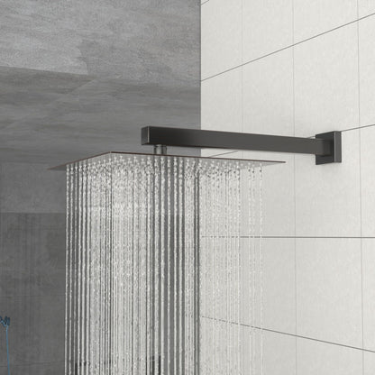 10" Square Rainfall Shower Head With Silicone Nozzle - Oil-Rubbed Bronze