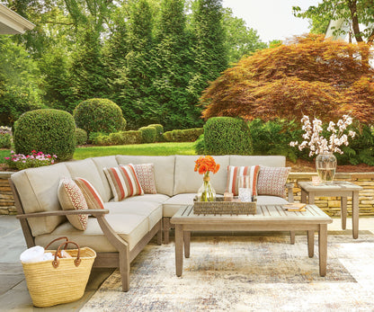 Clare View - 3-Piece Outdoor Sectional - Beige