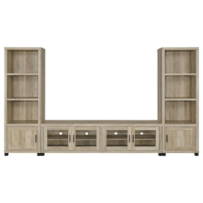 Heron - 3 Piece Entertainment Center With Adjustable Shelving