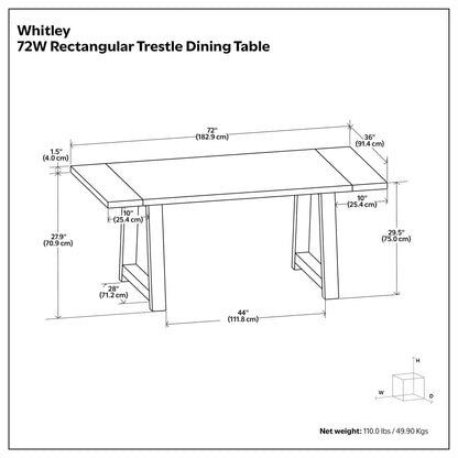 Whitley - Dining Table