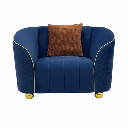 Single Sofa With Deep Seating And Durable Frame
