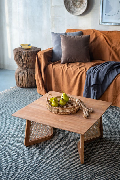 Teak Coffee Table - Natural Wood / Brown