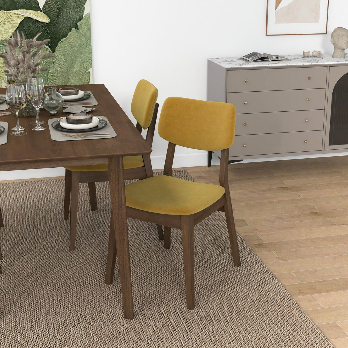 Carlos - Solid Back Side Chair (Set of 2)