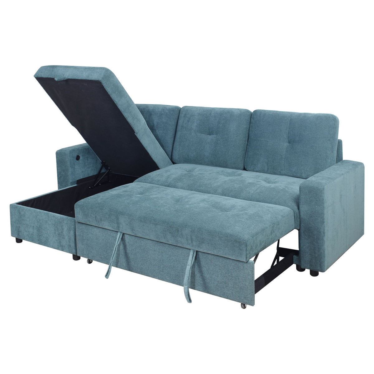 Greer - 2 Pieces LAF Sofa/Chaise - Green