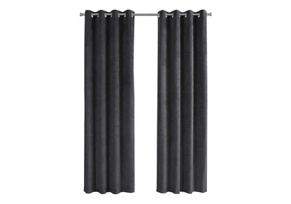 2 Pieces Set, Curtain Panel, Room Darkening, Grommet, Contemporary & Modern