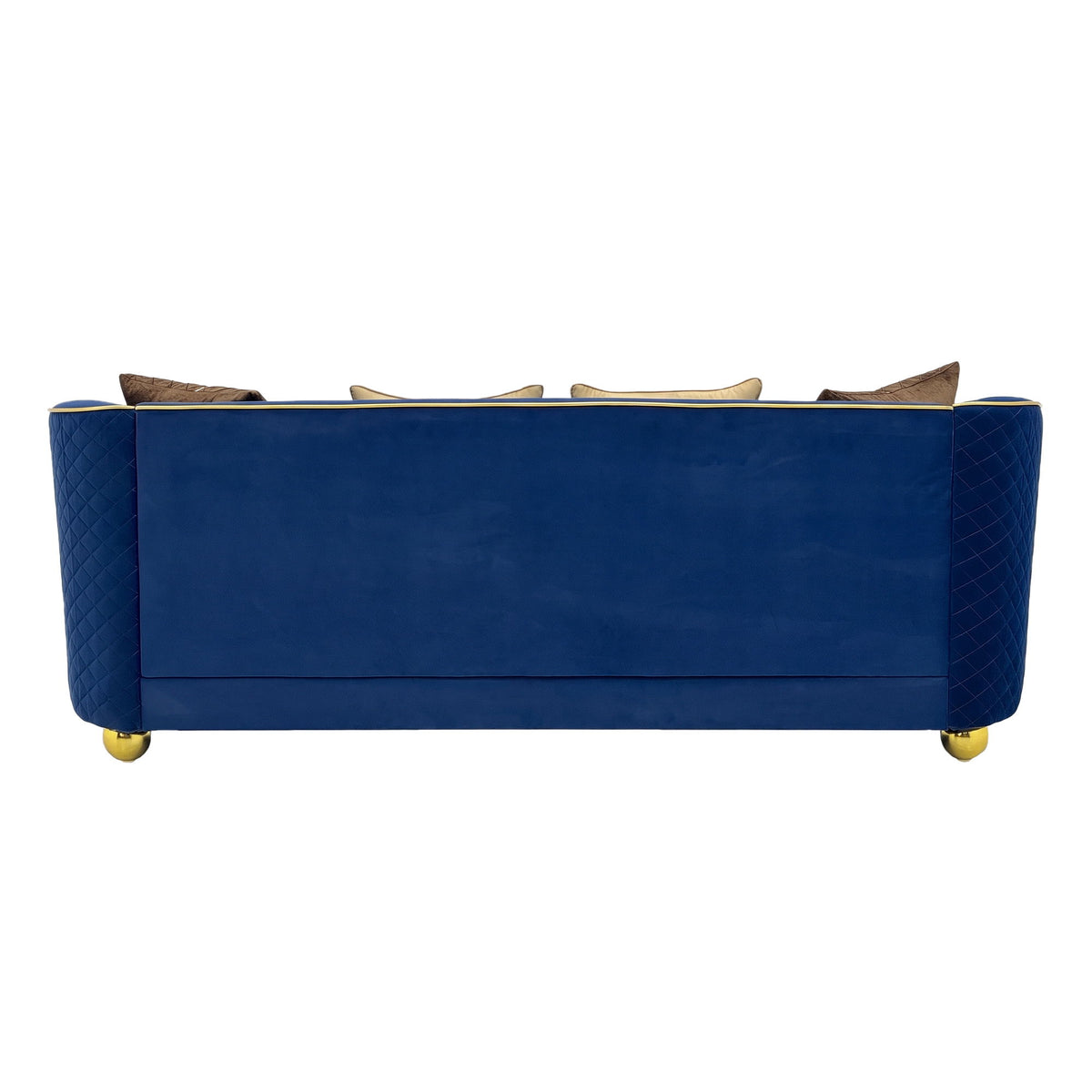Sofa With Metallic Accents