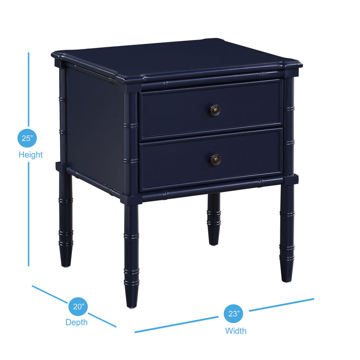 Emmett - 2 Drawer Nightstand
