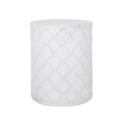 End Table, Outdoor - Antique White
