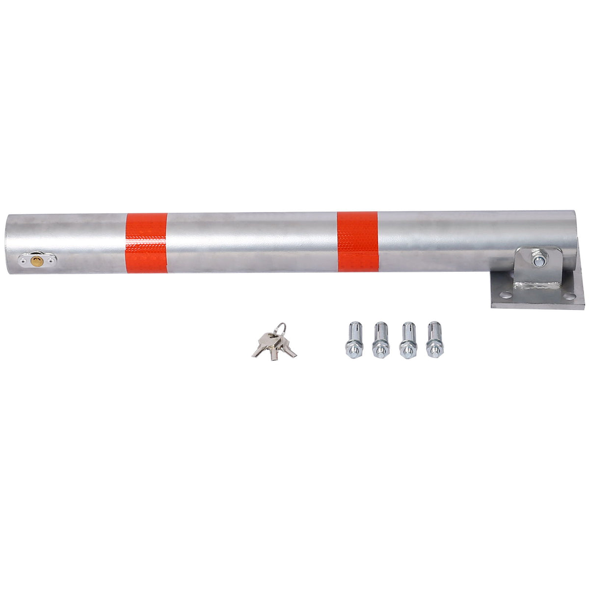 Parking Bollard Pole Barrier With Lock For Car Parking Protection