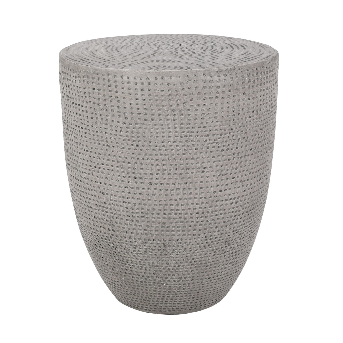 Outdoor Lightweight Concrete, Side Table - Natural
