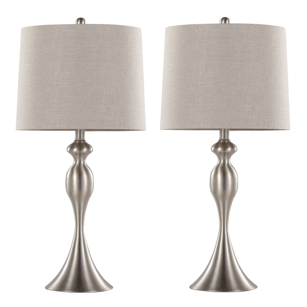 Ashland - Table Lamp (Set of 2) - Gray - Linen