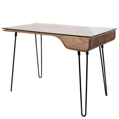 Avery - Mid-Century Modern Desk - Walnut