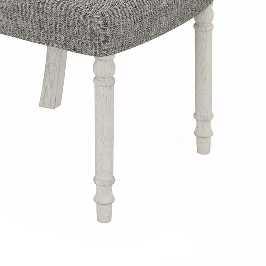 Tannen - Dining Side Chair (Set of 2) - White / Gray
