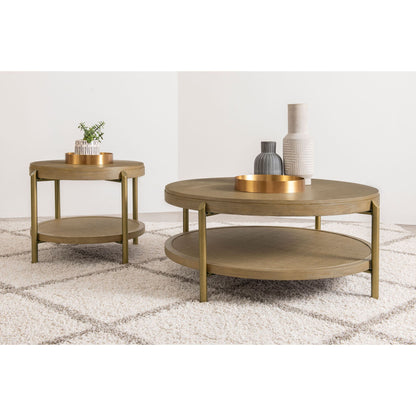 Benson - Round Coffee And End Table Set