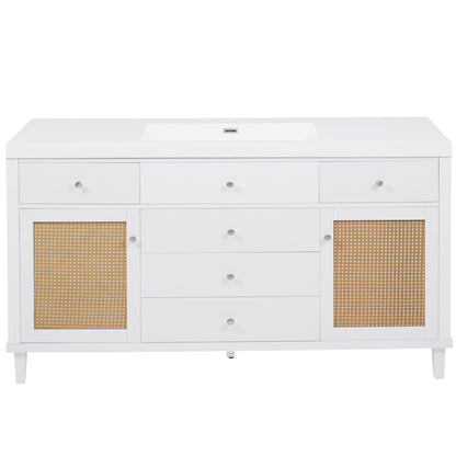 Modern Bathroom Vanity With Sink, Soft Close Drawers