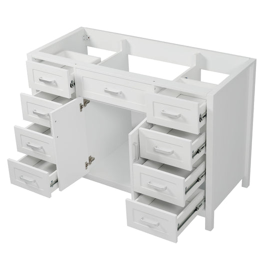 Bathroom Vanity Cabinet Only With 2 Soft Close Doors And 8 Drawers