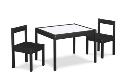 Gibson - 3 Piece Kids Table & 2 Chair Set - Black