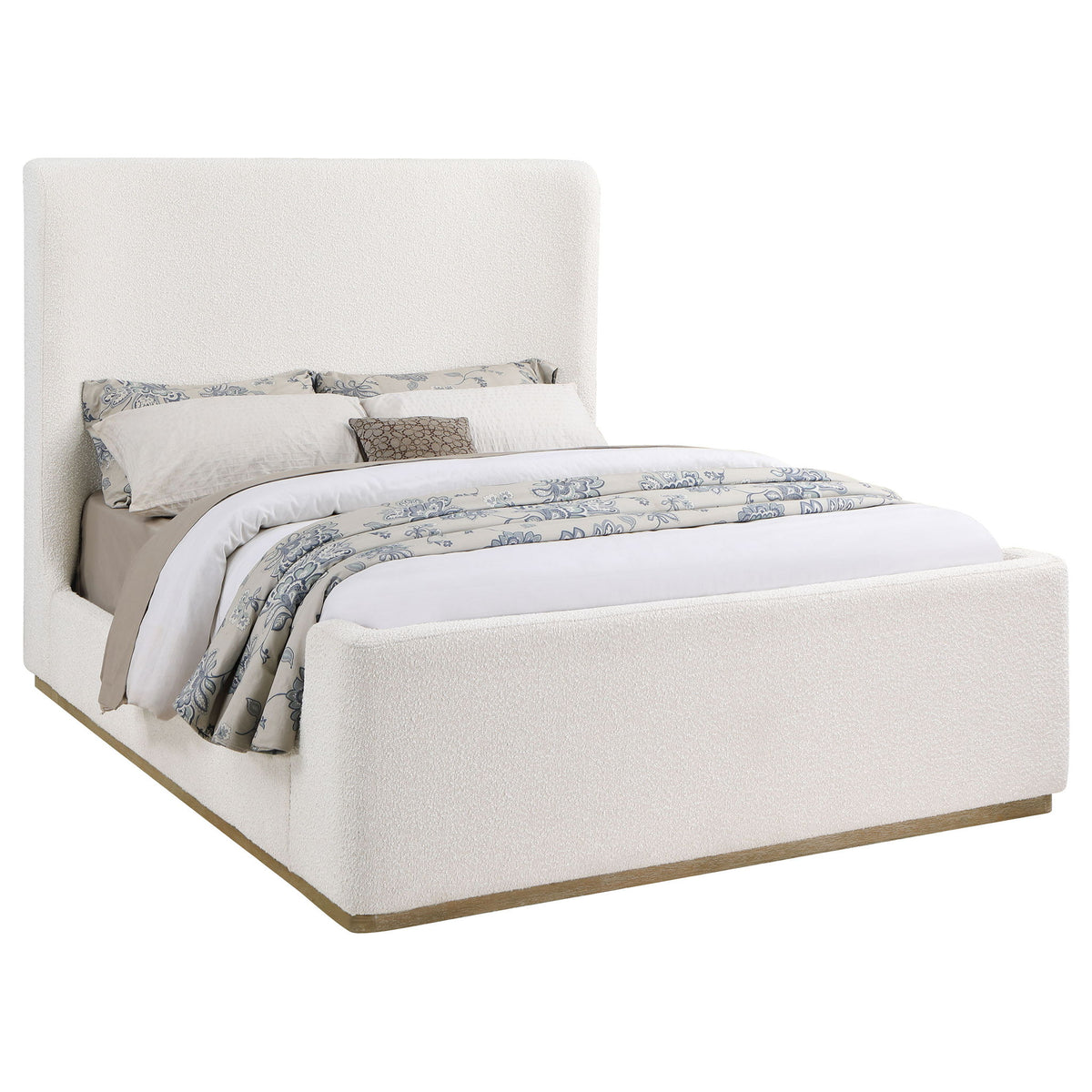 Vindra - Queen Sleigh Bed - Cream