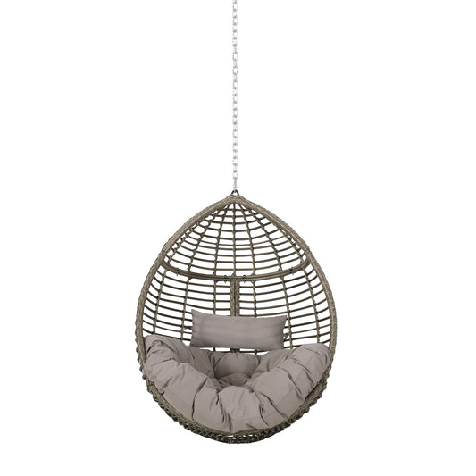 Morris Teardrop - Hanging Chair With Chain And Water Resistant Cushions