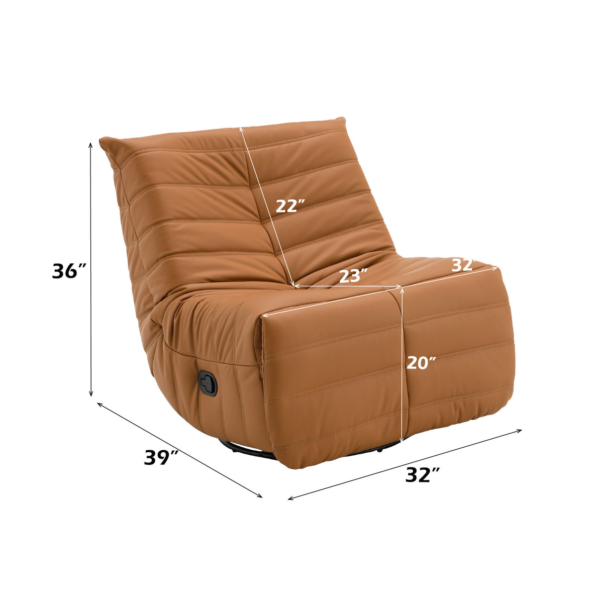 Glider Recliner Chair With Swivel