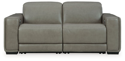 Correze - 2-Piece Power Reclining Sectional - Gray