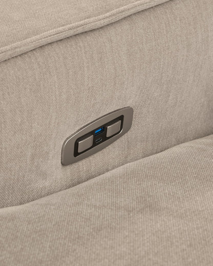Carceri - 5-Piece Power Sectional Reclining Sofa - Cashmere