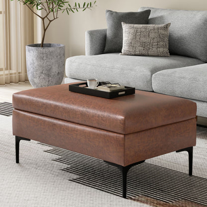 Rebecca - Multifunctional Coffee Table Storage Ottoman With Lift Up Lid