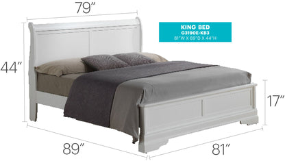 Sleigh Bed With Low Footboard