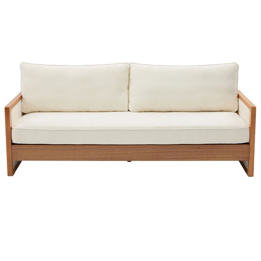 Modern 3 Seater Sofa With Armrests, Living Room Couch