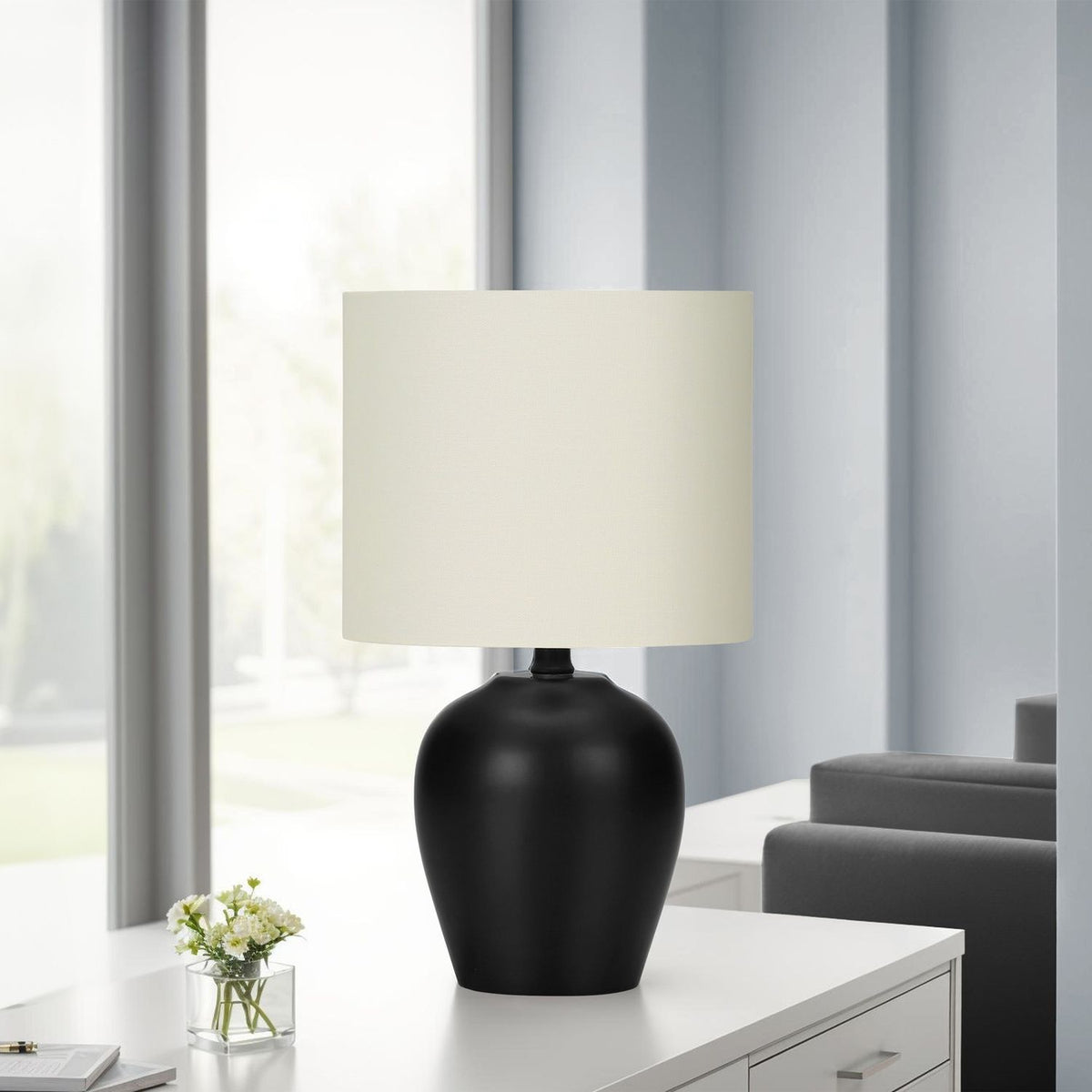 Lighting, Table Lamp, Transitional - Black / Cream