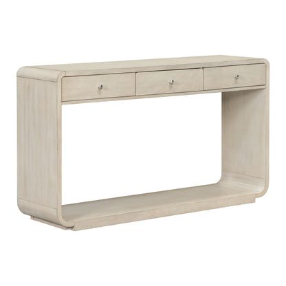 Console Table With 3 Drawers And Display Shelf