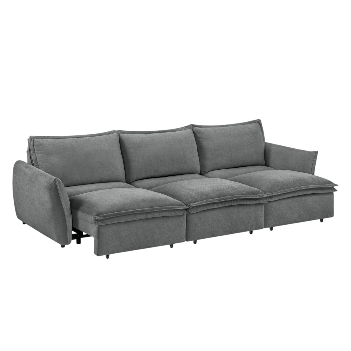 Eaden - Power Sofa With Sleeper - Gray