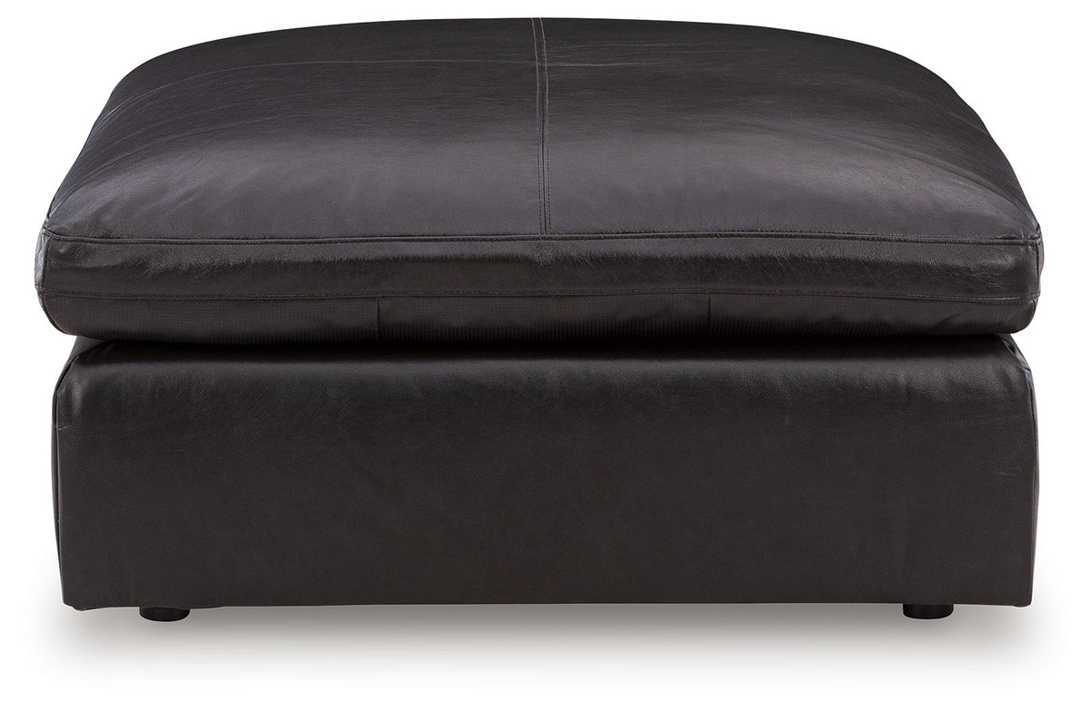 Emilia - Oversized Accent Ottoman - Black