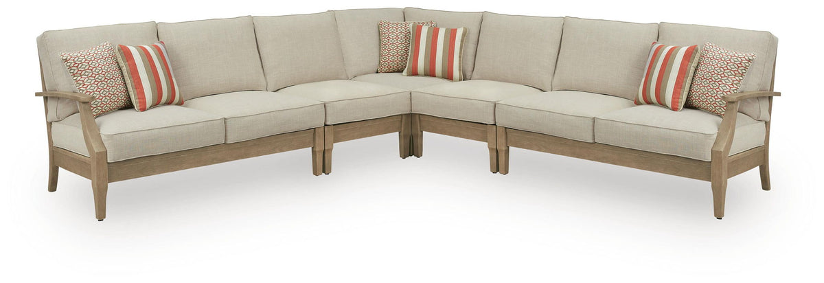 Clare View - 5-Piece Outdoor Sectional - Beige