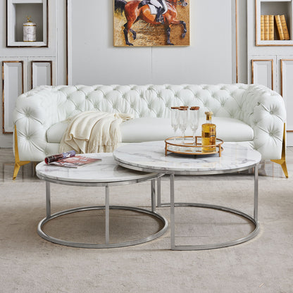 2 Piece Nesting Coffee Table Set For Living Room
