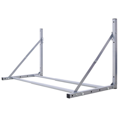 Wall-Mounted Folding Tire Storage, 30.5 To 50.5" Wide, Supports 300 Pounds - Gray