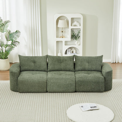 3 Seater With Thickened Armrests Sofa For Living Room