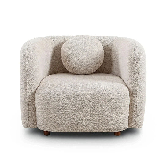 Japandi Style Accent Square Chair