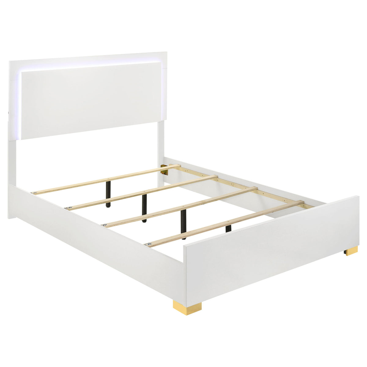 Jeremiah - LED Panel Bed With Touch Controlled Lighting